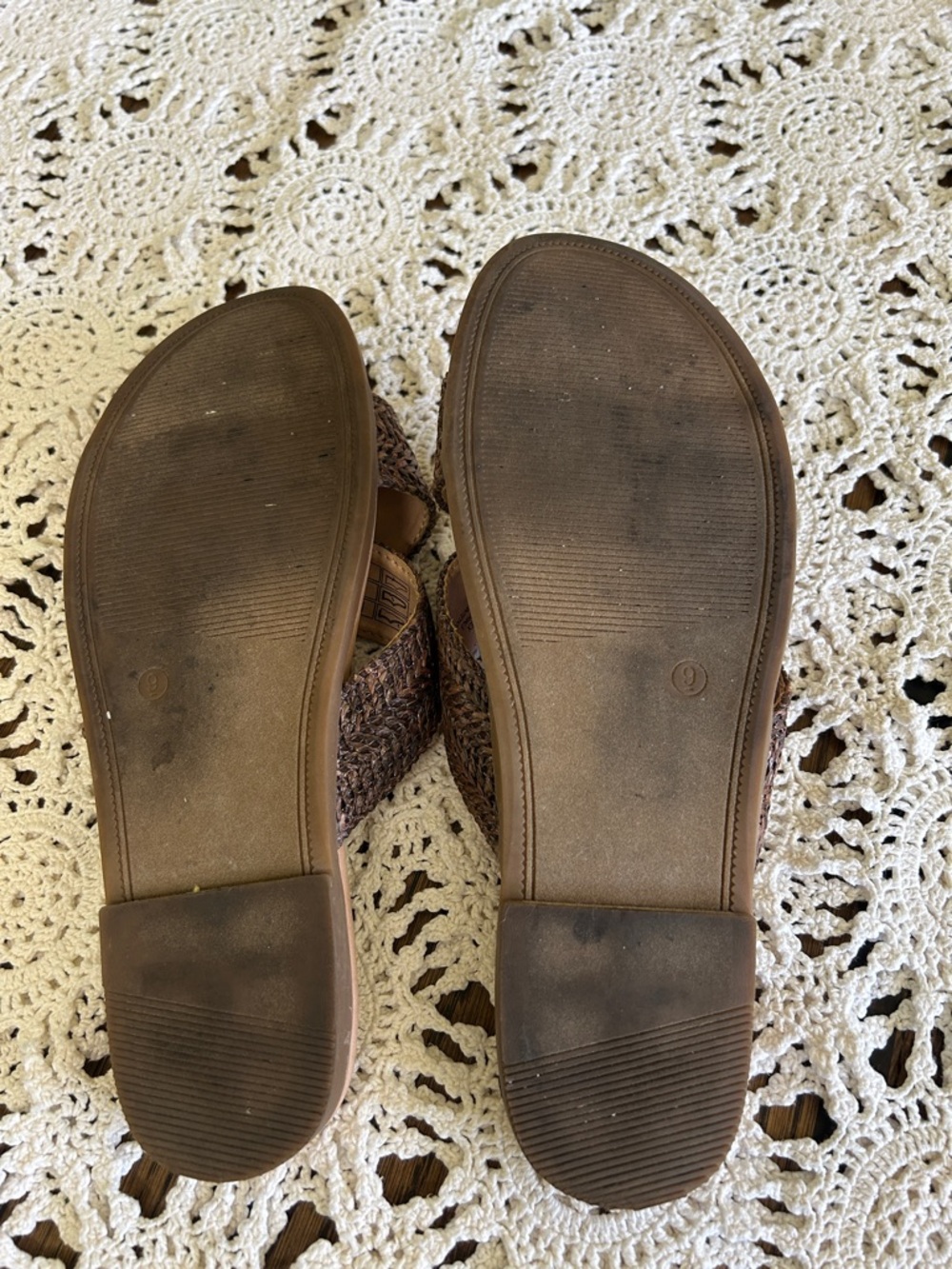 Draper James Brown Braided Slide Sandals - Women's Slip-On Size 9 - Picture 5 of 5